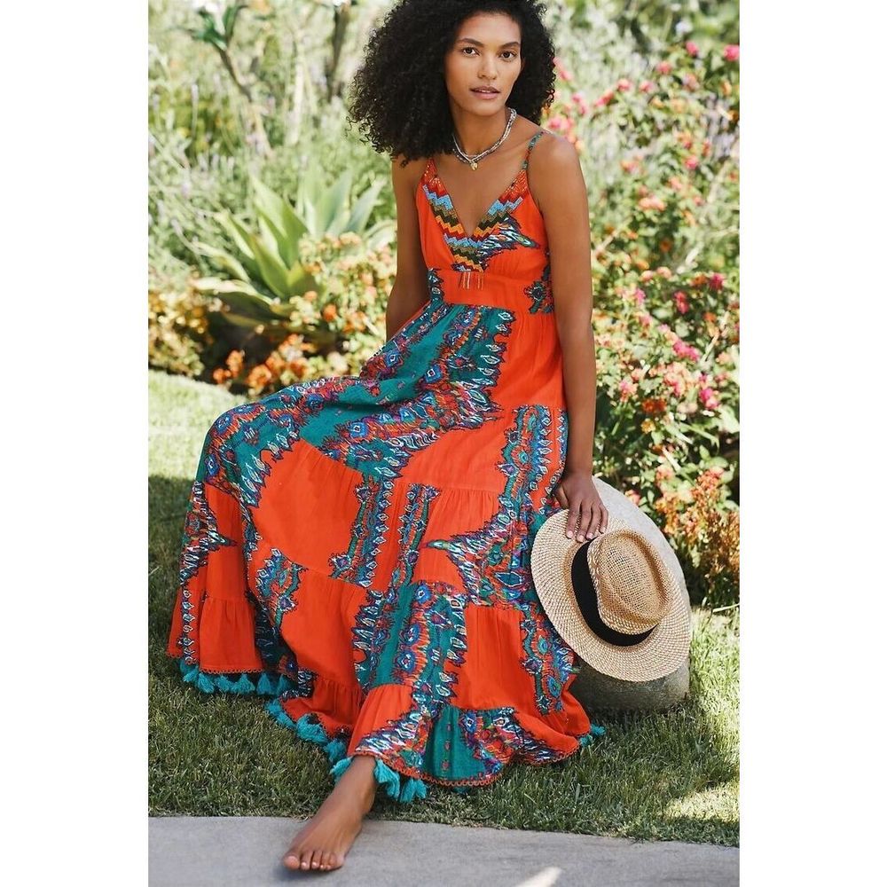 Anthropologie Barok Maxi Dress - Picture 2 of 9